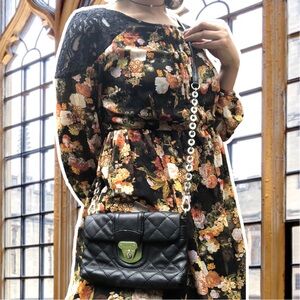 Quilted Black Calvin Klein Crossbody Purse